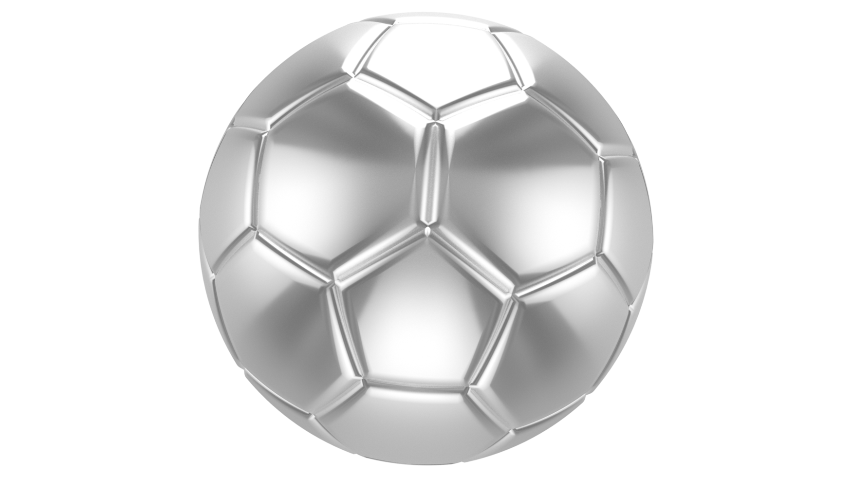 3D-realistischer Splitter-Fußball darauf isoliert auf transparentem Png-Hintergrund png