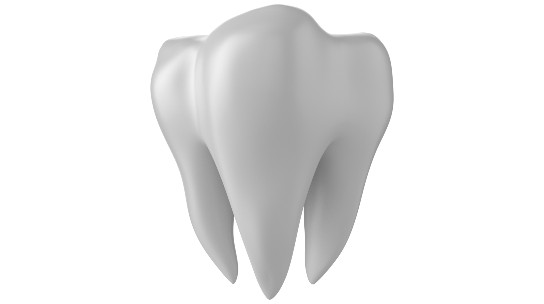 Dentes dentais 3d isolados em fundo transparente png