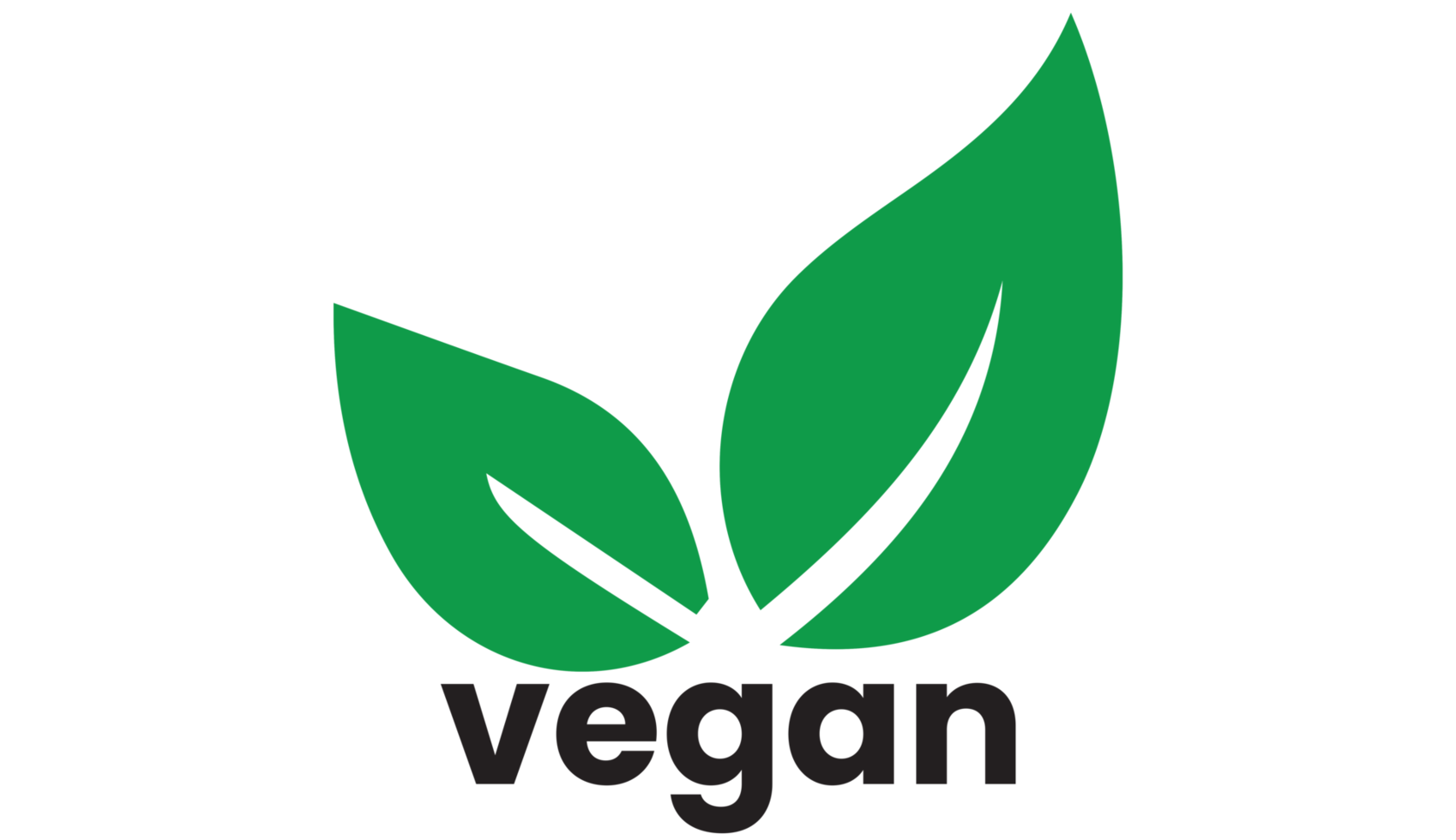 Vegan icon on transparent background png