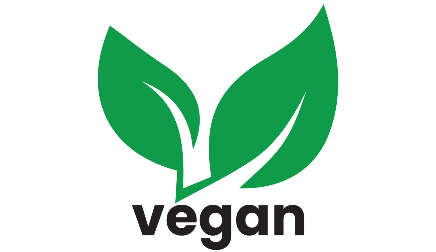 Vegan icon on transparent background png