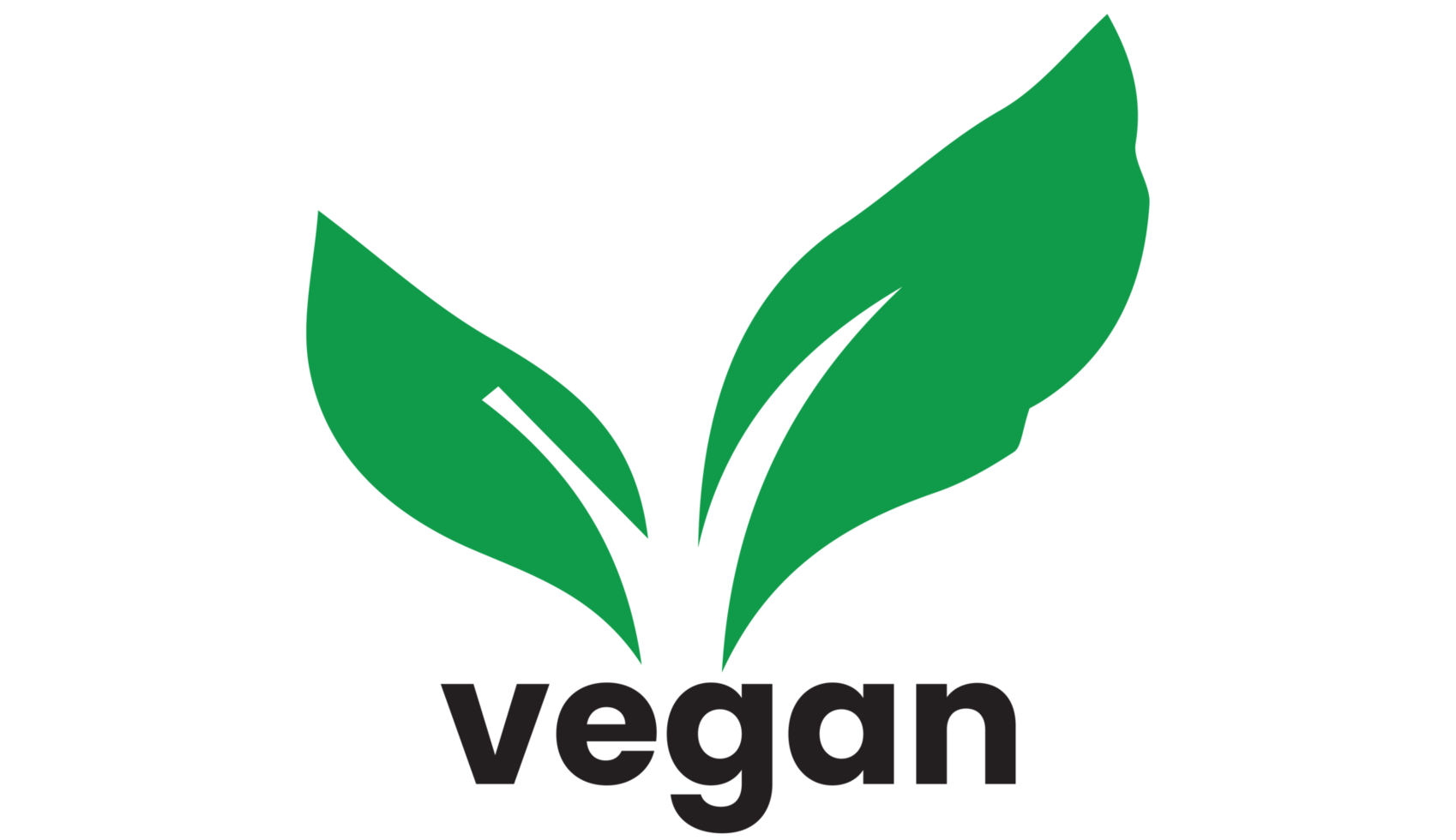 Vegan icon on transparent background png