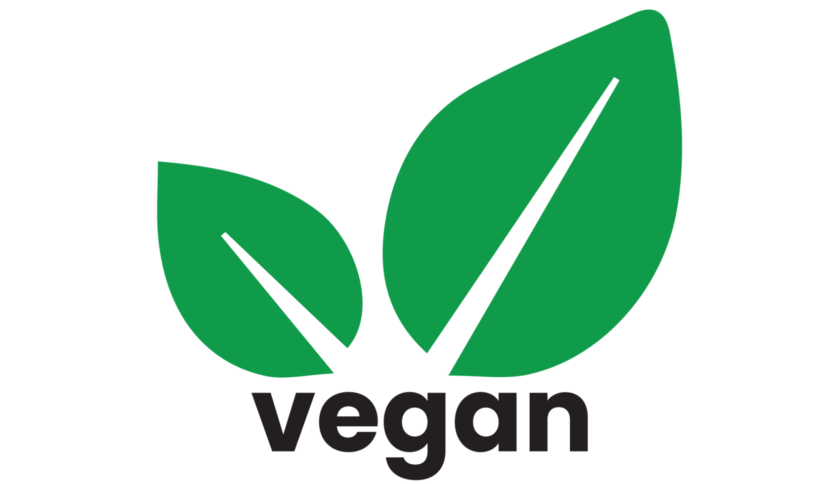 Vegan icon on transparent background png