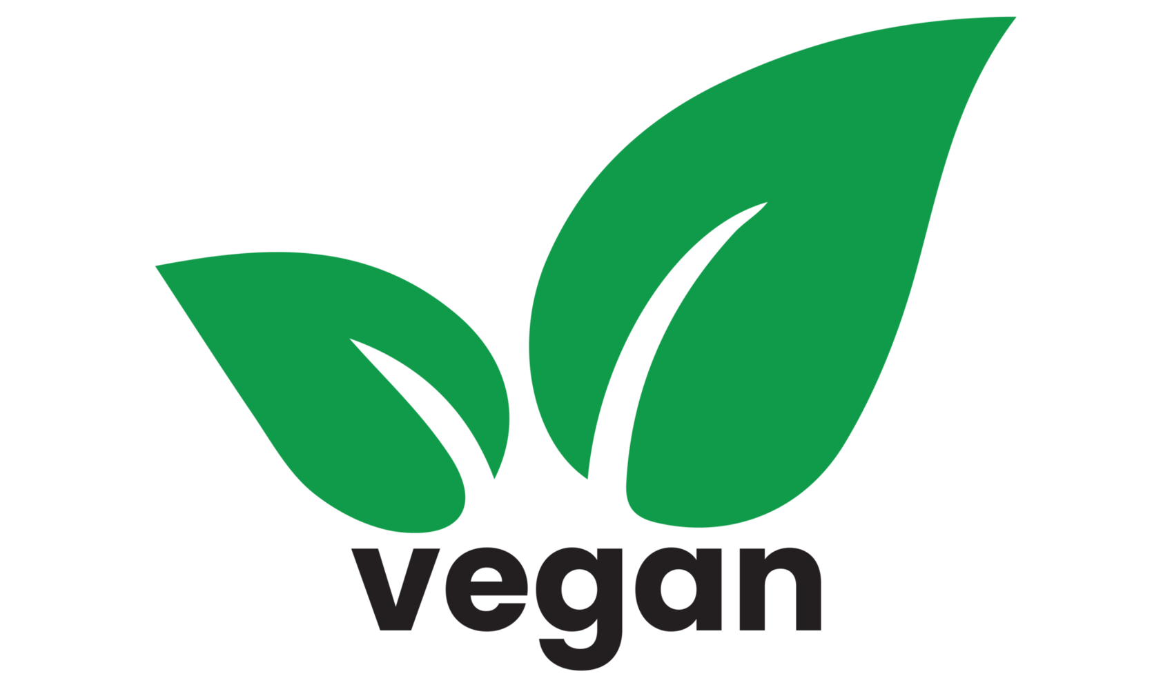 veganes Symbol auf transparentem Hintergrund png