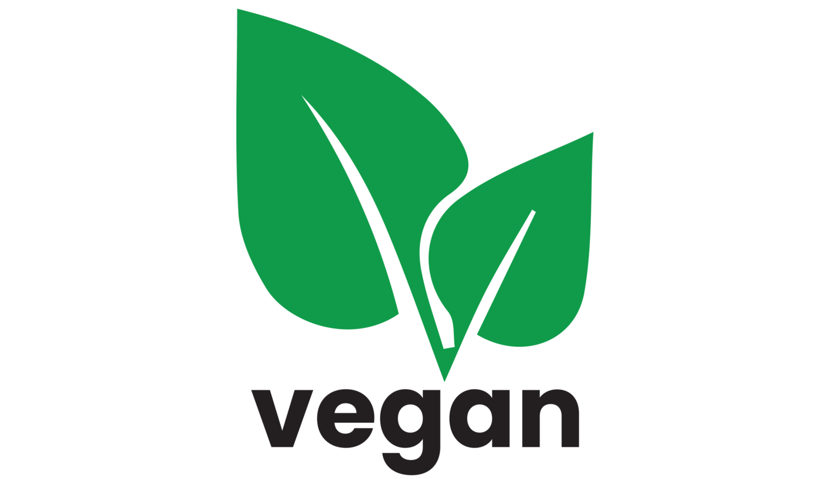 veganes Symbol auf transparentem Hintergrund png