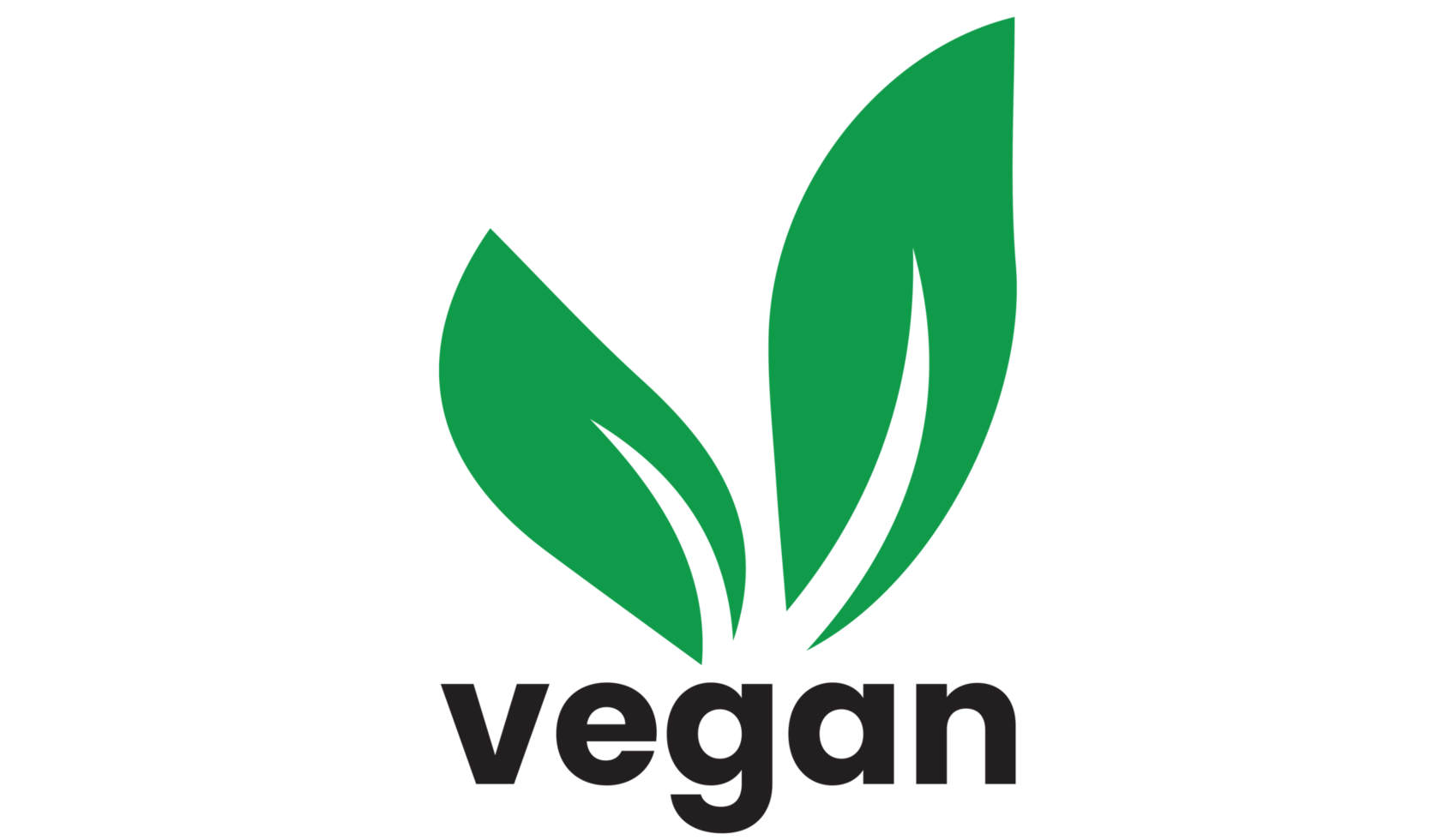 Vegan icon on transparent background png