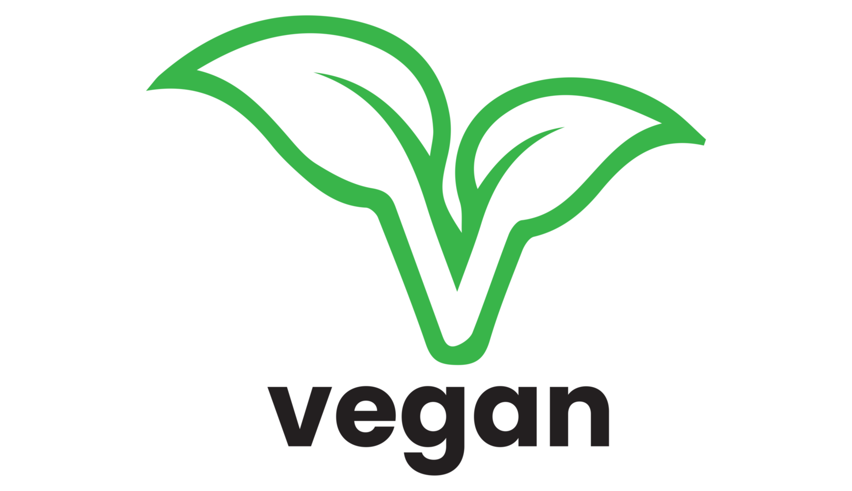 vegan ikon på transparent bakgrund png