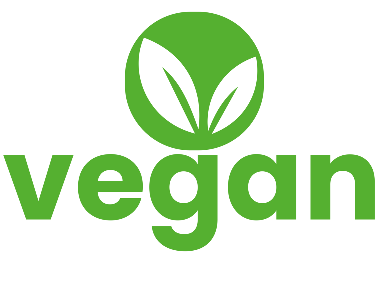 Vegan icon on transparent background png