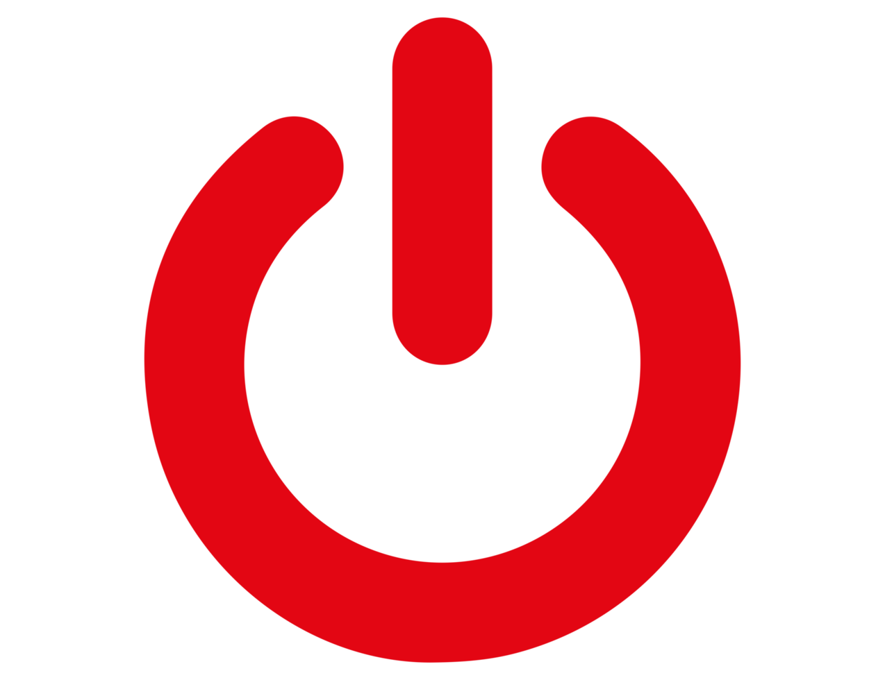 icône de bouton de mise sous tension avec fond transparent png