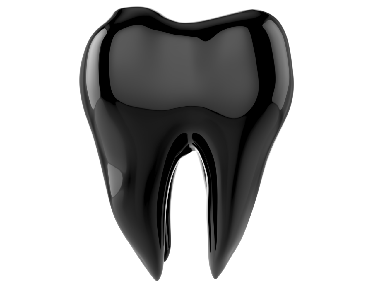 Dientes dentales 3d aislados sobre fondo transparente png