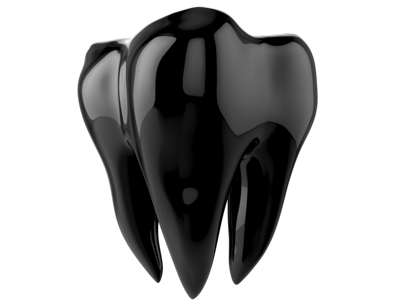 Dientes dentales 3d aislados sobre fondo transparente png