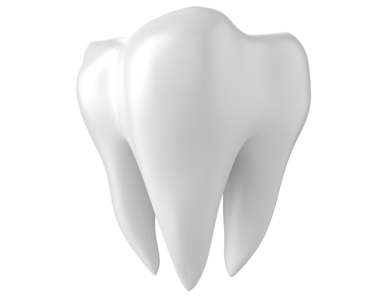 Dentes dentais 3d isolados em fundo transparente png