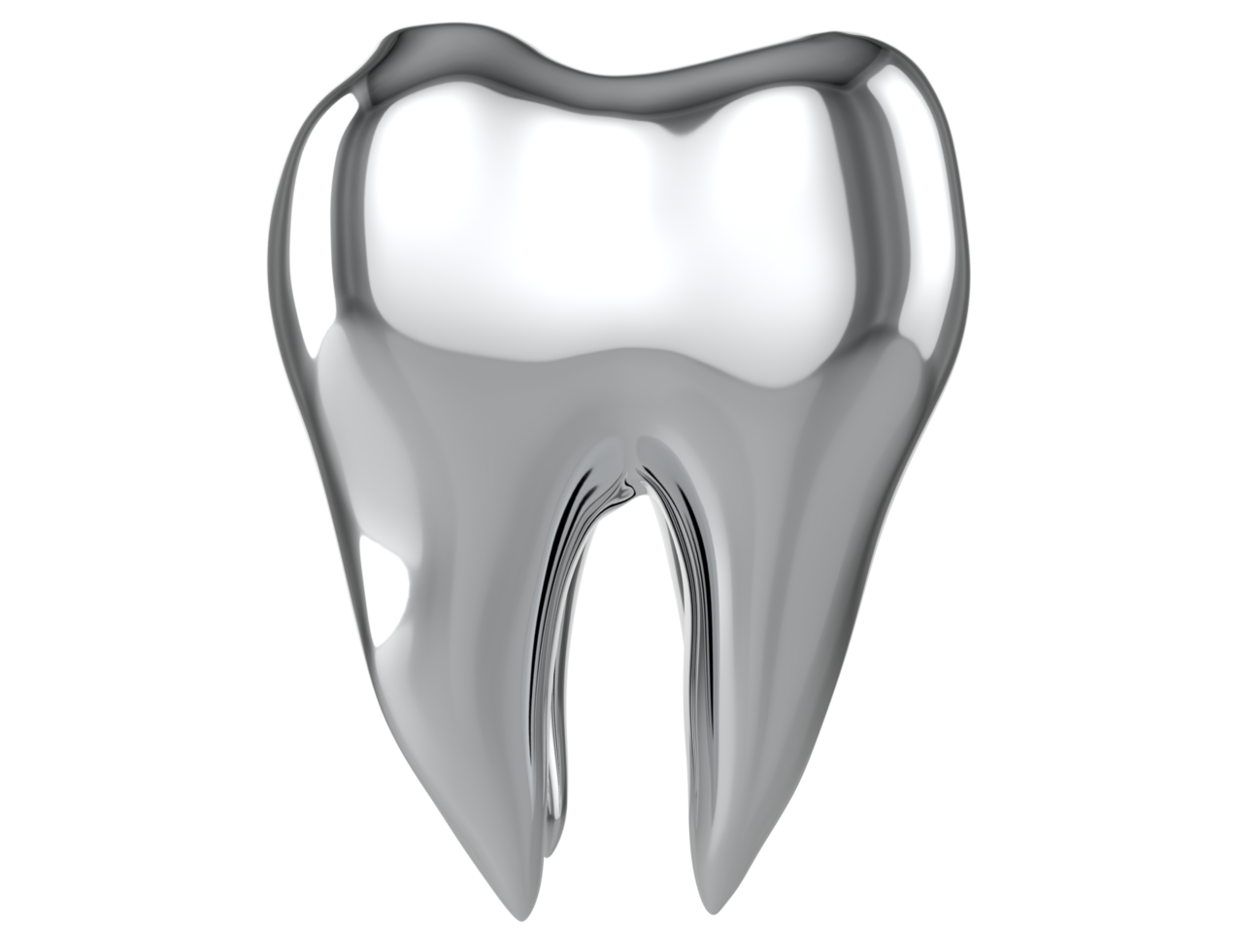 Dientes dentales 3d aislados sobre fondo transparente png