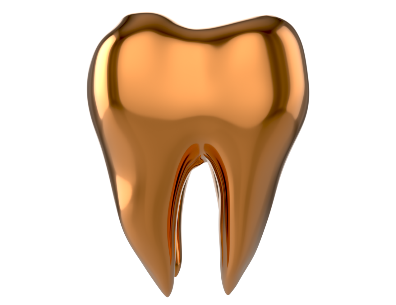 Dientes dentales 3d aislados sobre fondo transparente png