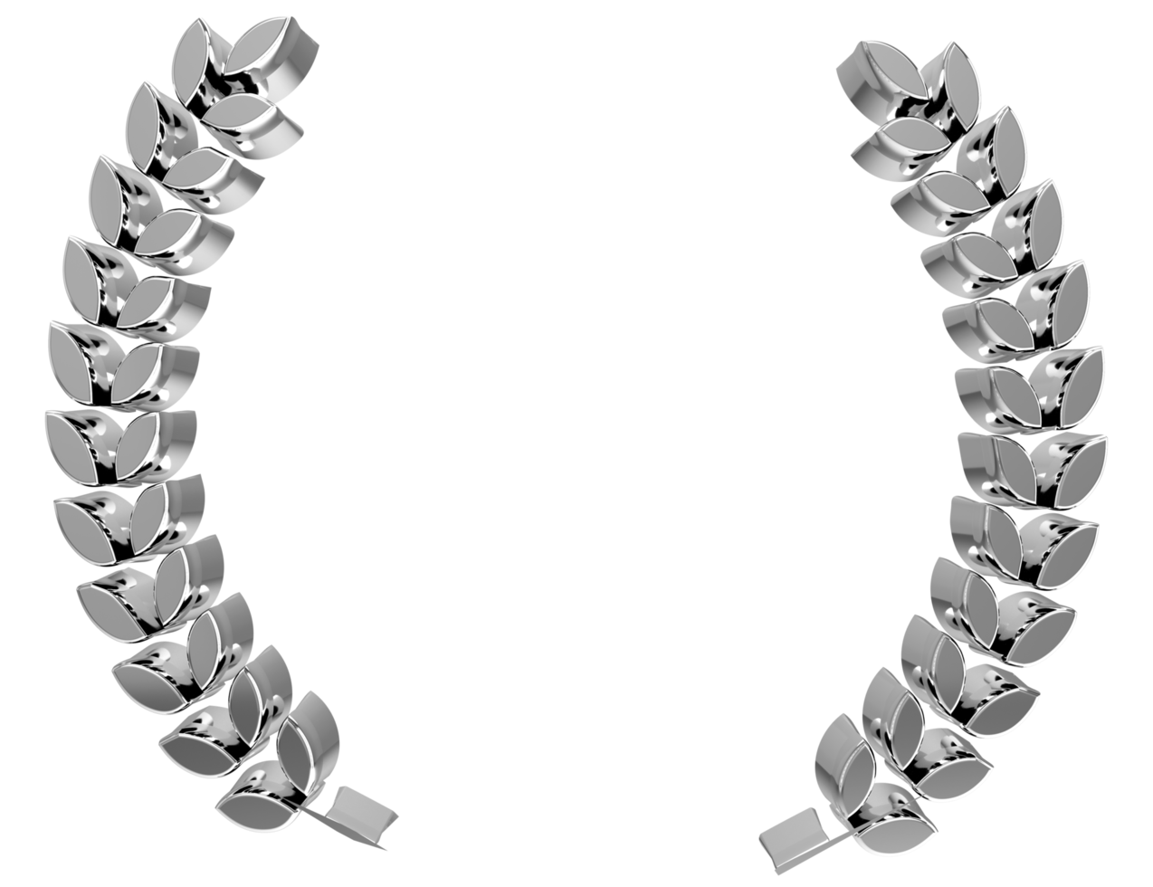 foglia confine 3d rendere su trasparente sfondo png