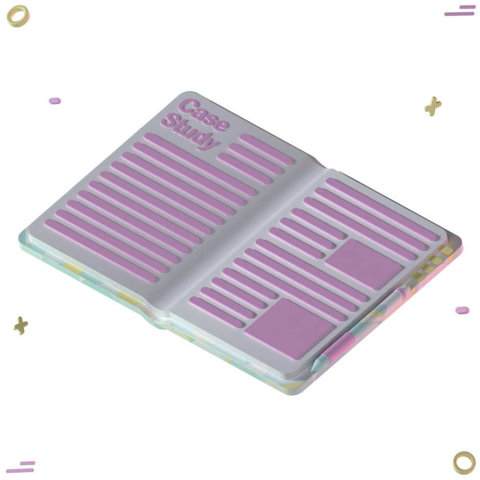 3D Icon Open Book png