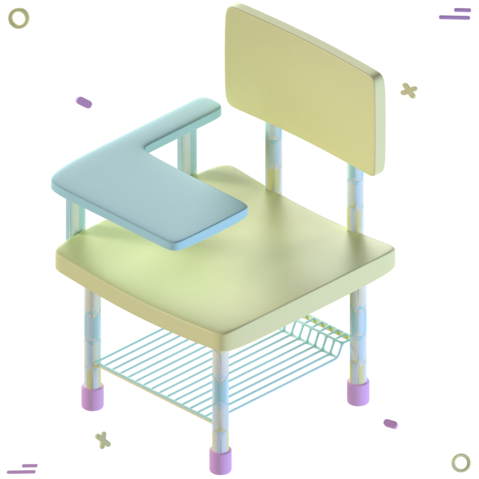 chaise icône 3d png