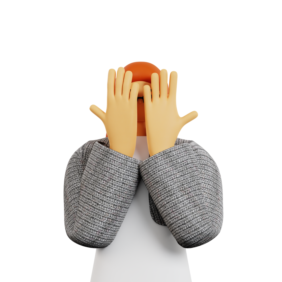 Face covering pose png