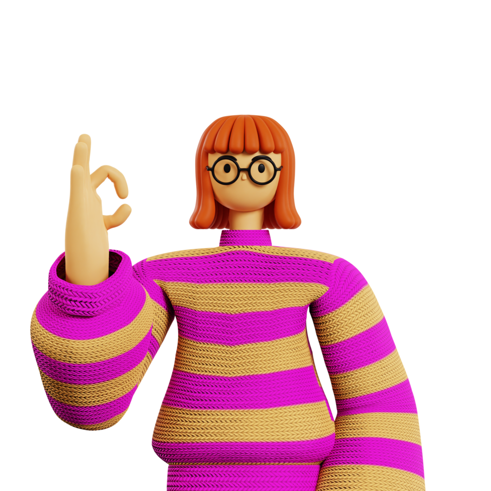Showing super gesture pose png