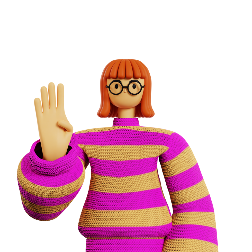 Vier-Finger-Pose png