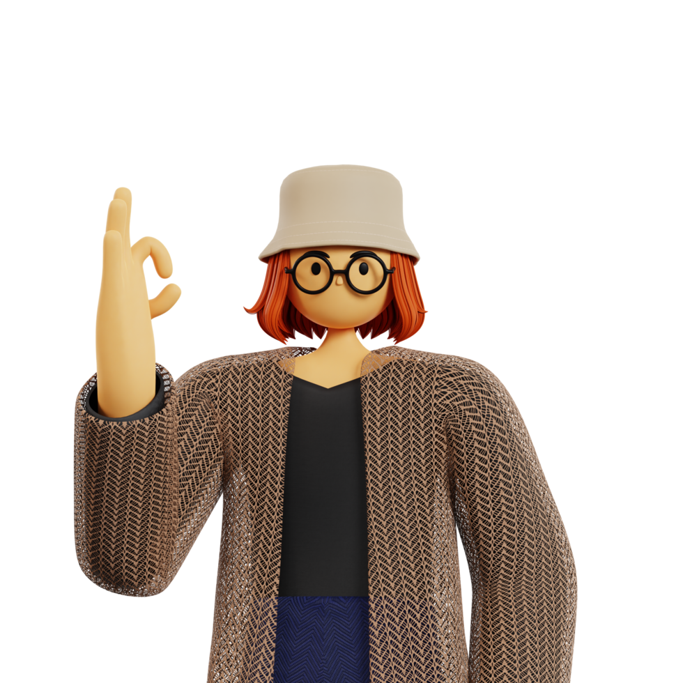 Showing super gesture pose png