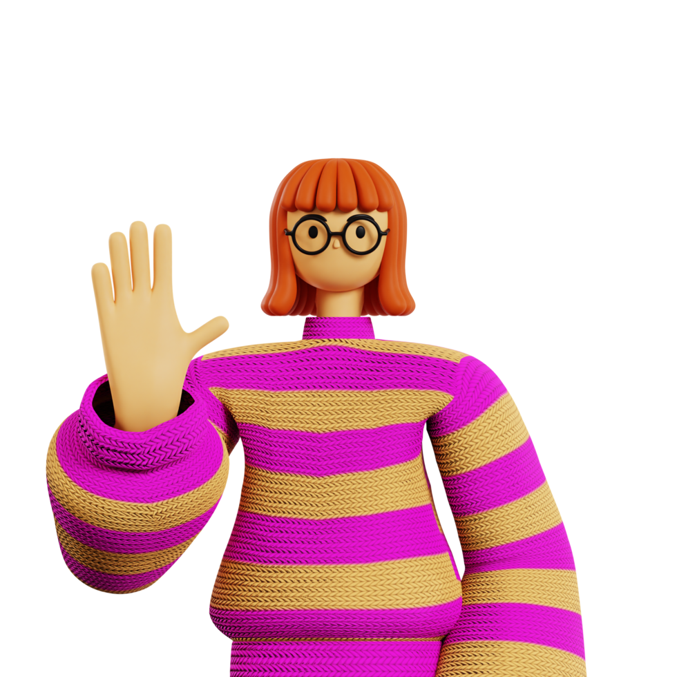 Five finger pose png