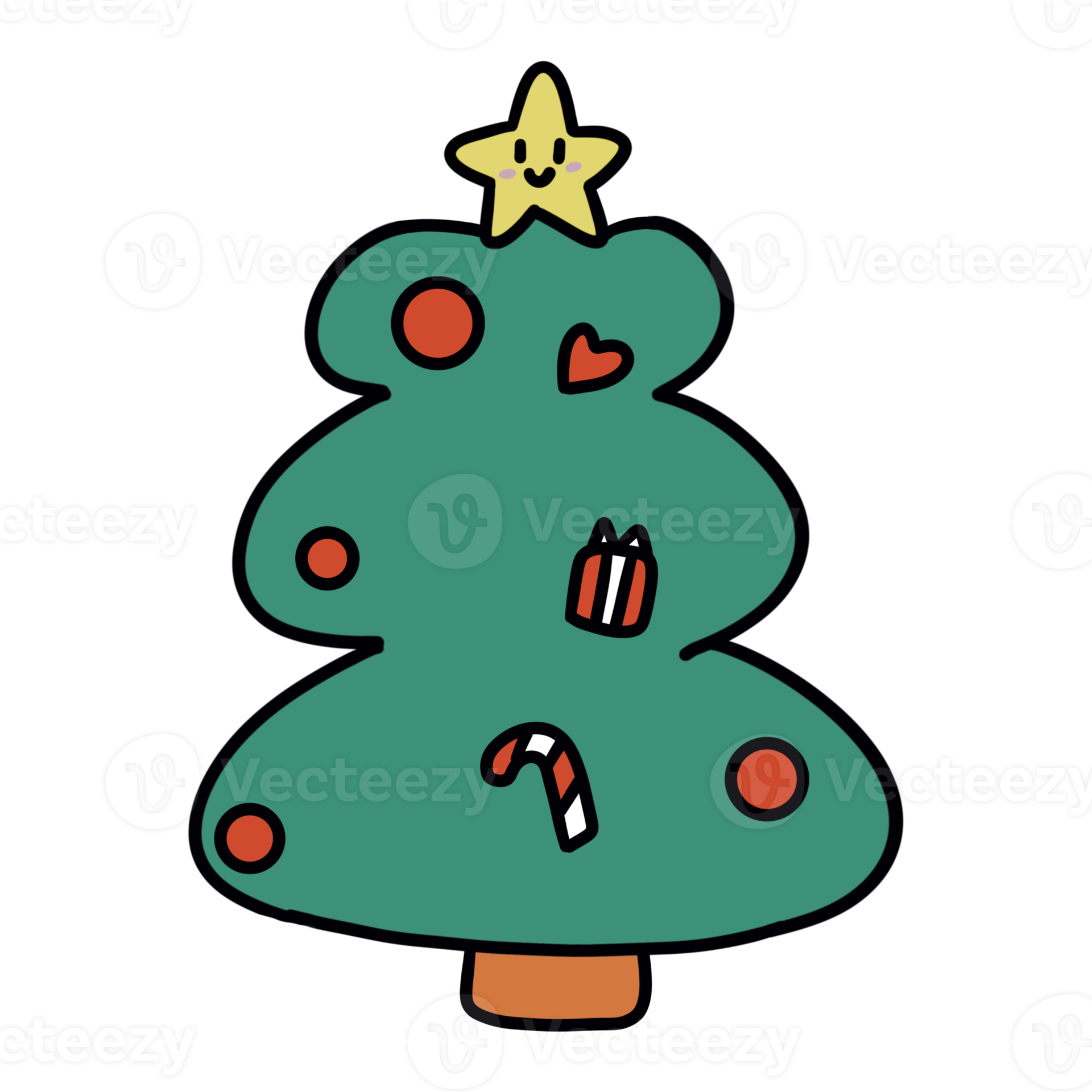 Christmas tree cute graphic png 16327049 PNG