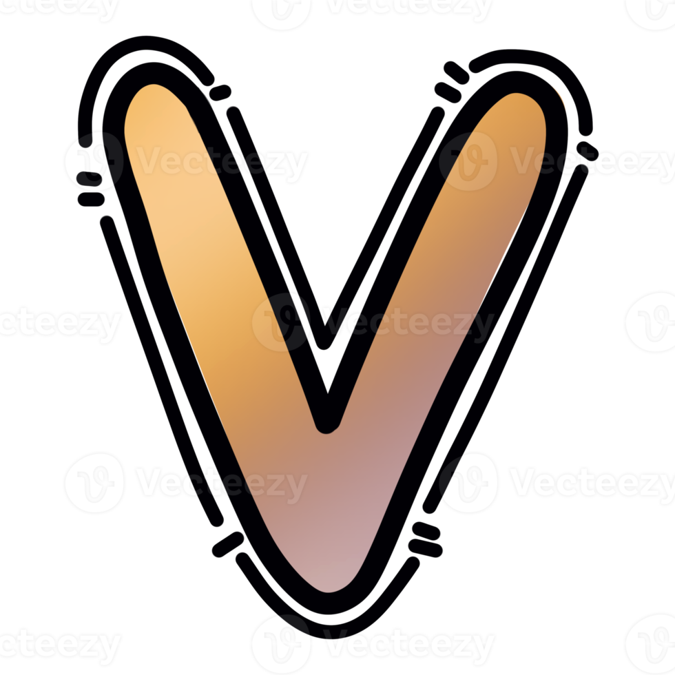 V alphabet letter png