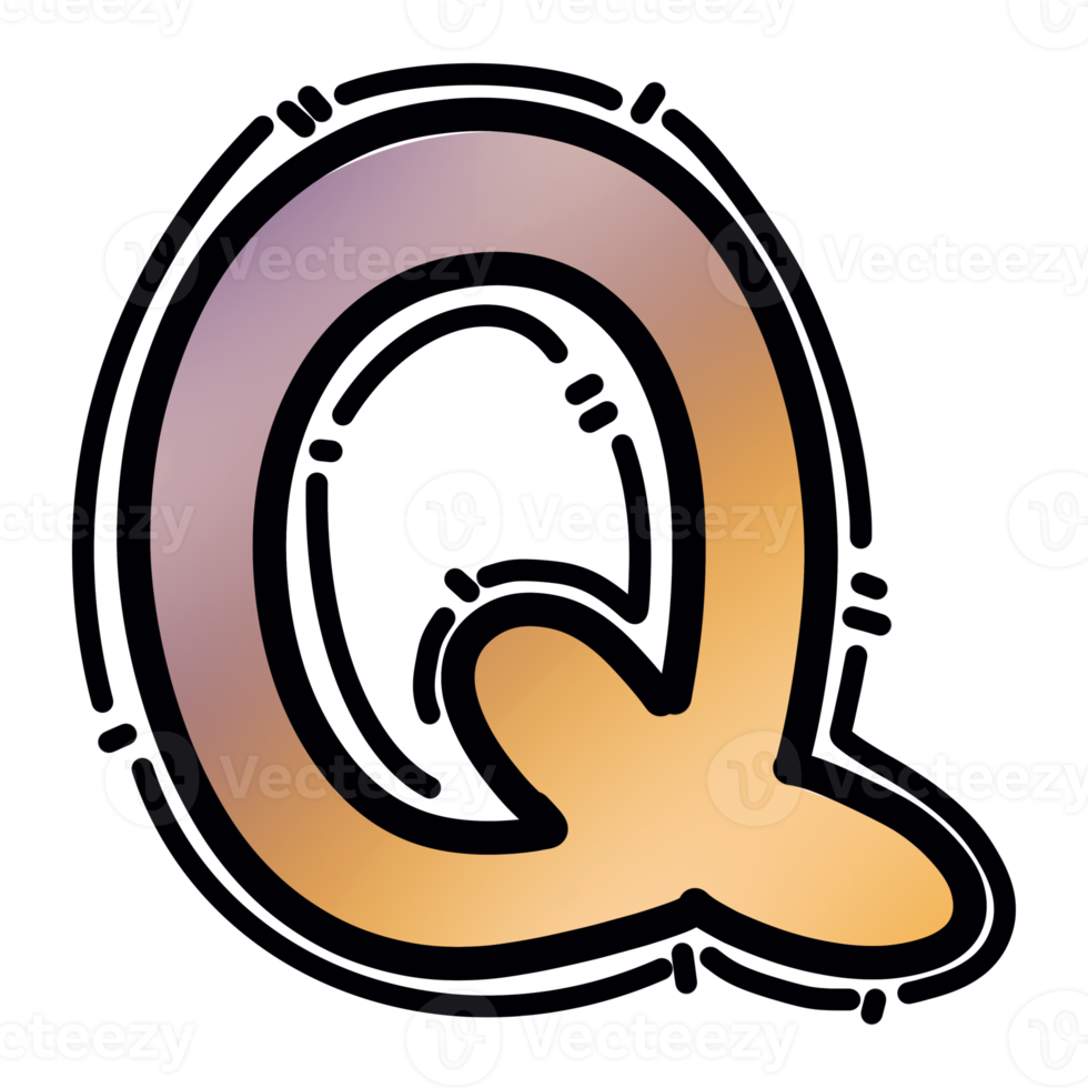 Q alphabet letter png