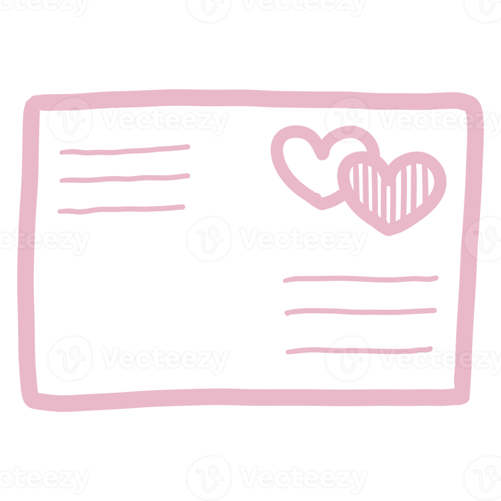 Cute Valentine Doodle Decorations png