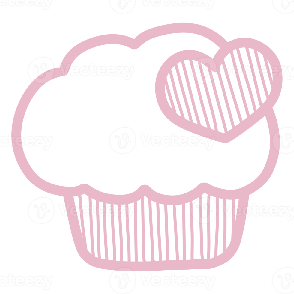 Cute Valentine Doodle Decorations png