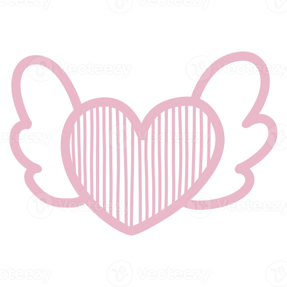 Cute Valentine Doodle Decorations png