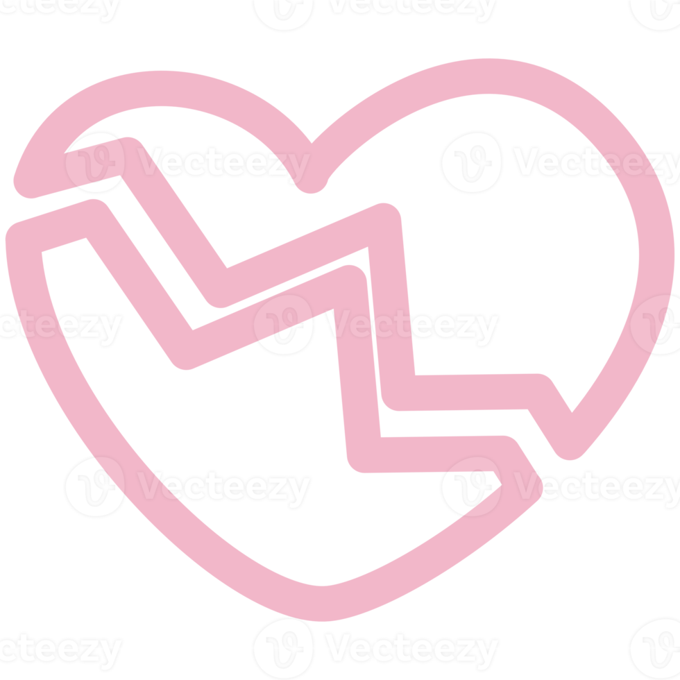 Cute Heart Doodle Decorations Collection png