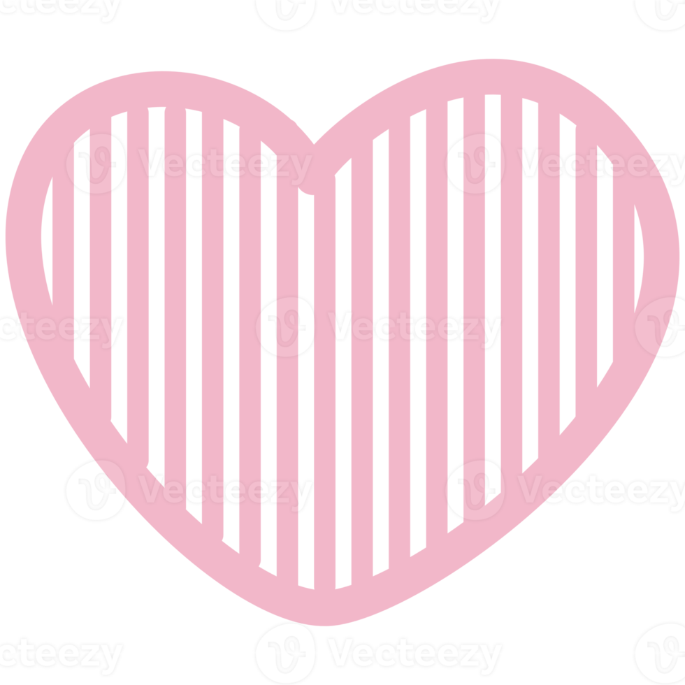 Cute Heart Doodle Decorations Collection png