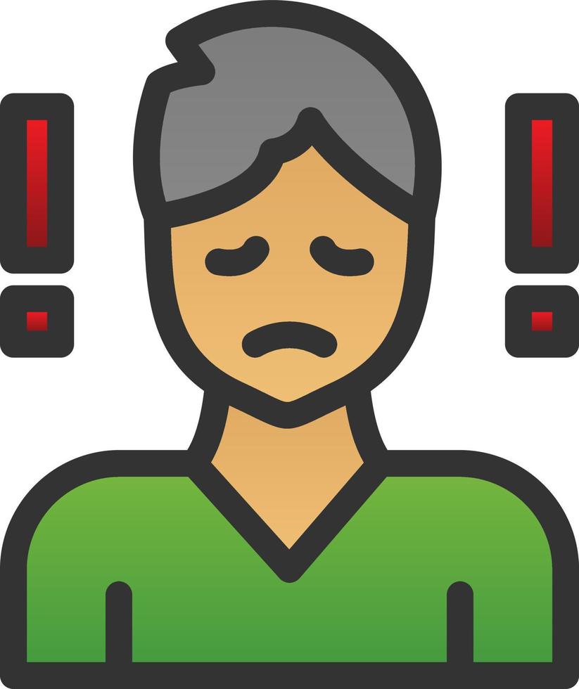 Anxiety Vector Icon Design