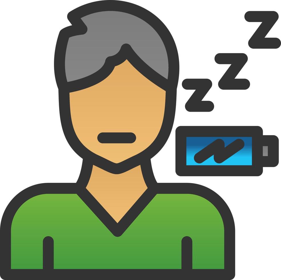 Fatigue Vector Icon Design