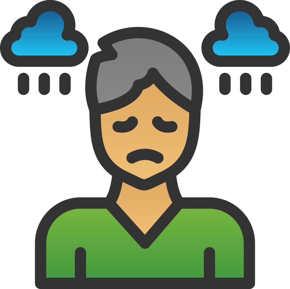 Depression Vector Icon Design