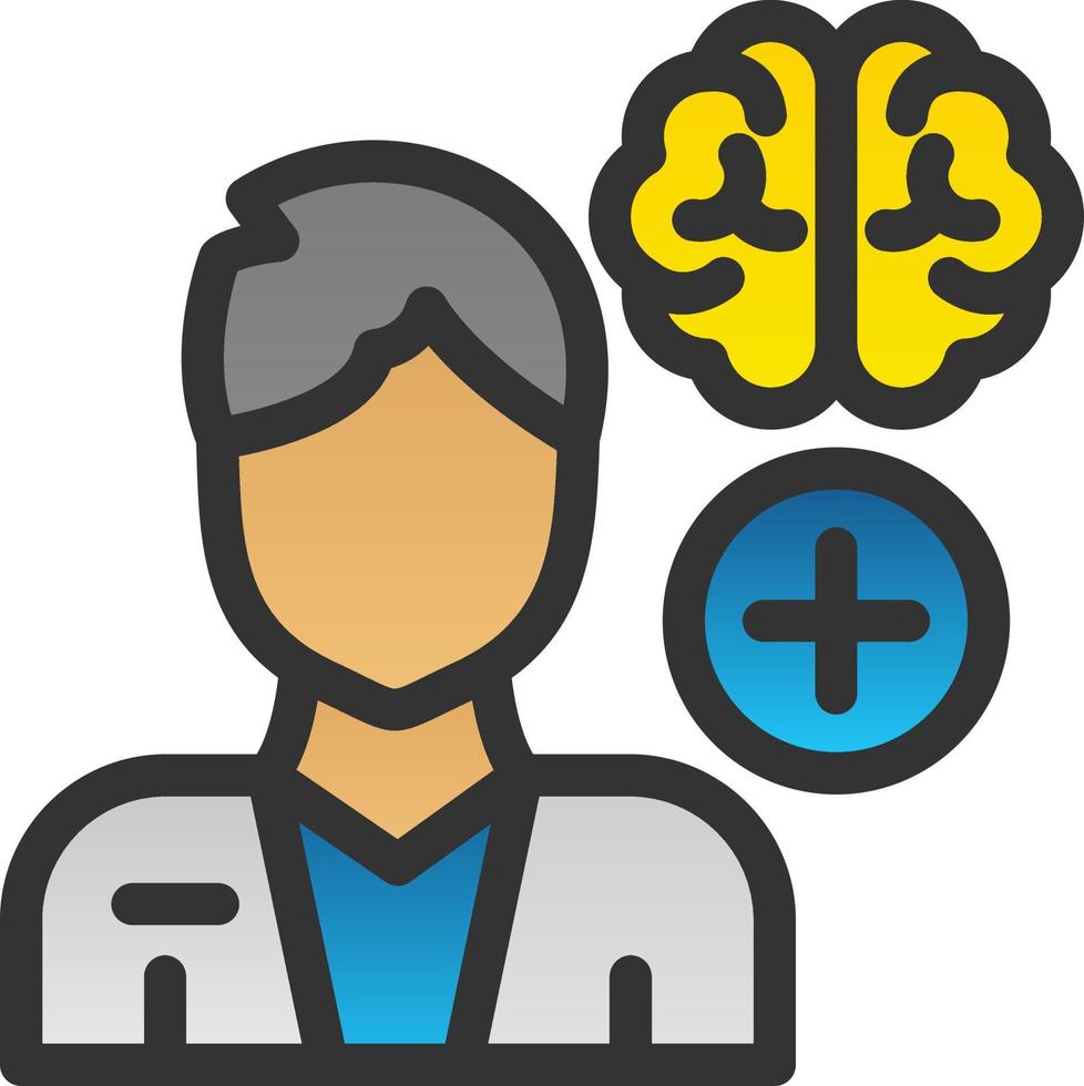 Psychiatrist Vector Icon Design