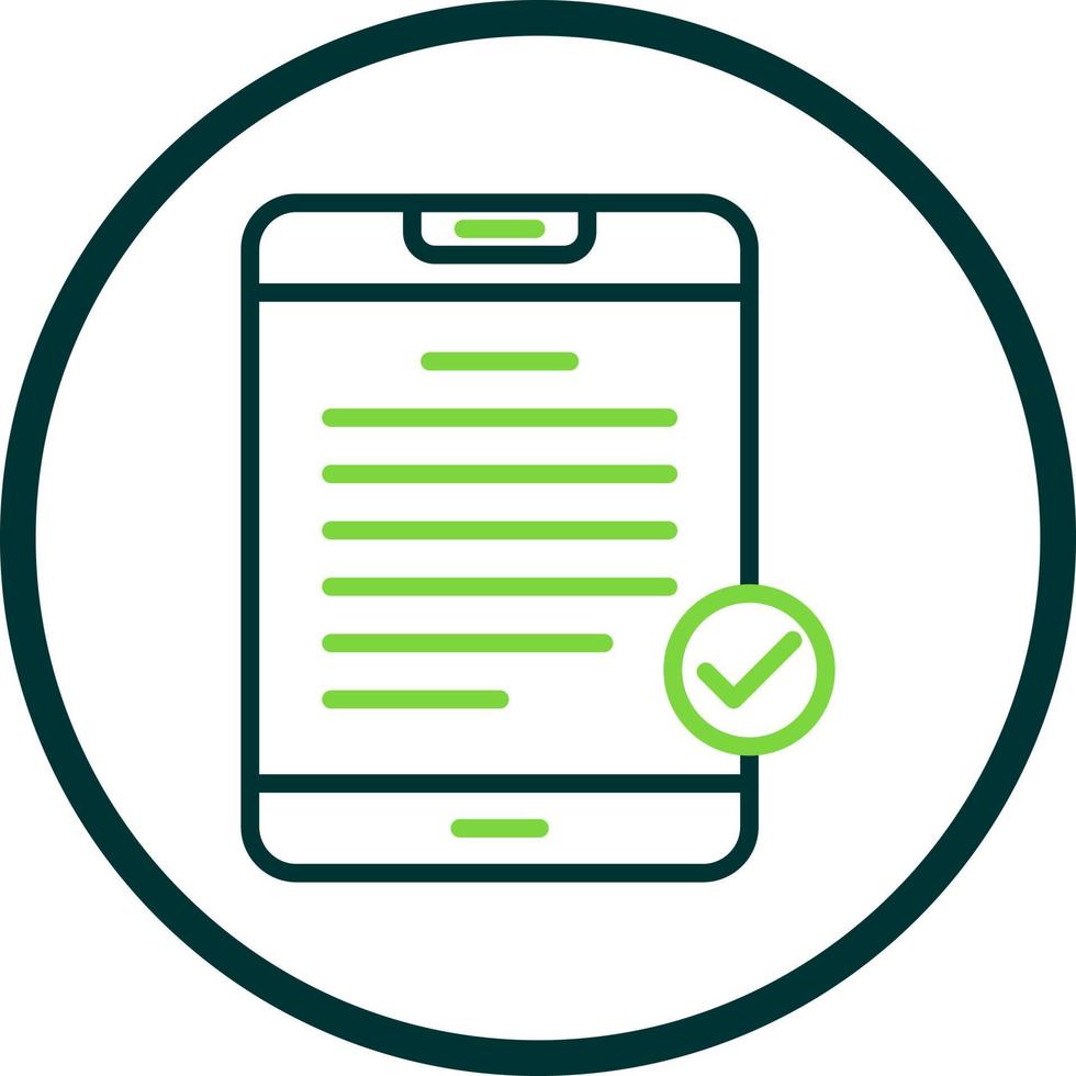 Digital Contract Vector Icon Design
