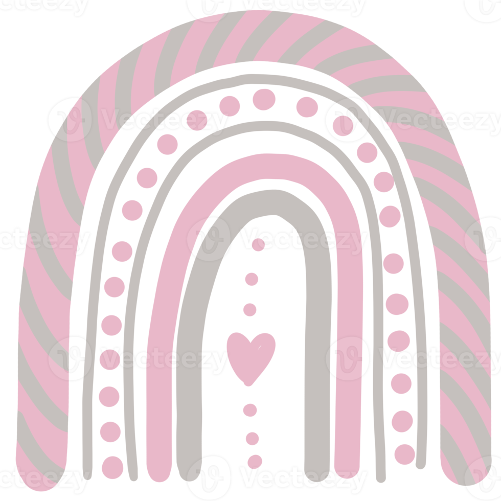 Valentine Rainbow Boho png