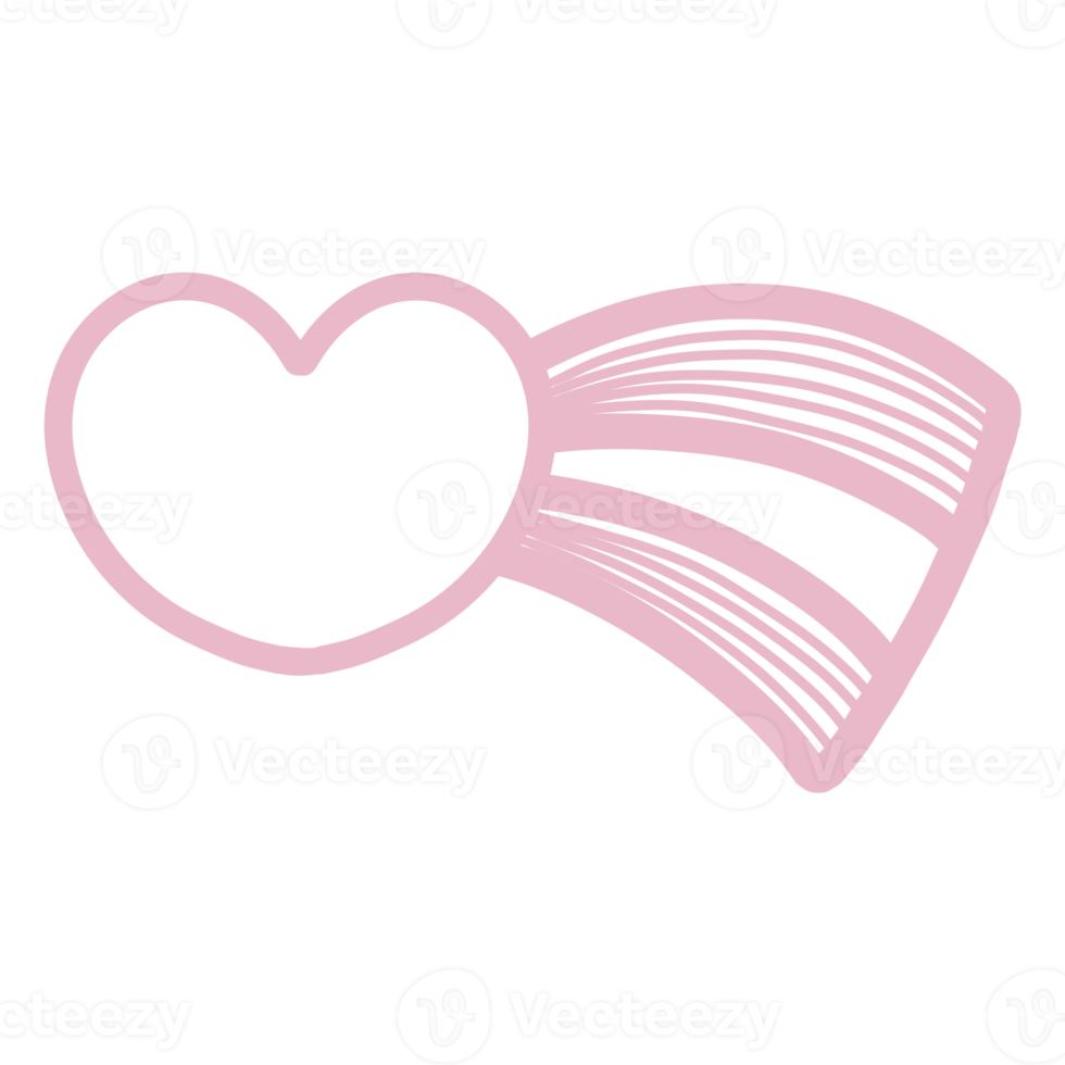 Cute Valentine Doodle Decorations png