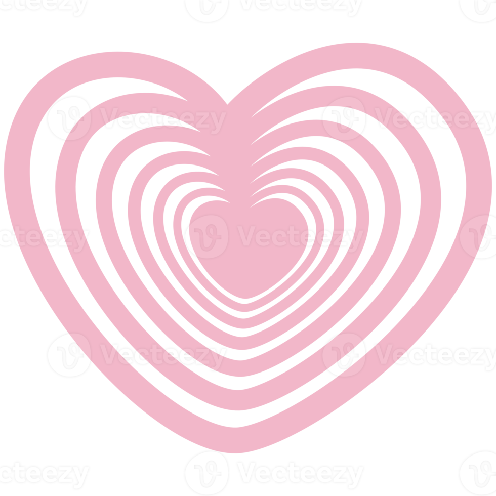 Cute Heart Doodle Decorations Collection png