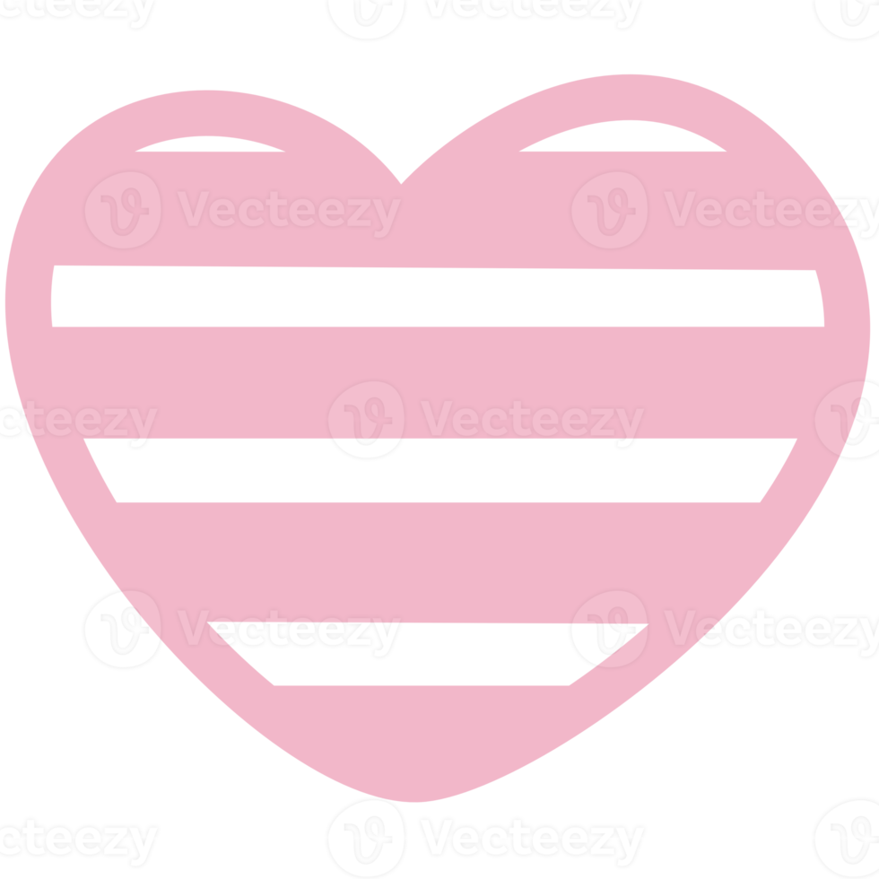 Cute Heart Doodle Decorations Collection png