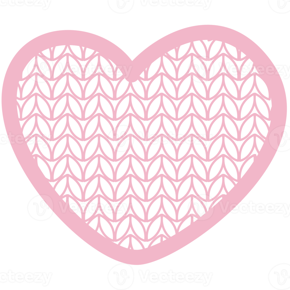 Cute Heart Doodle Decorations Collection png