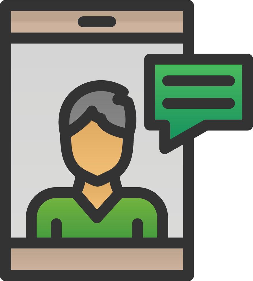 Online Counseling Vector Icon Design