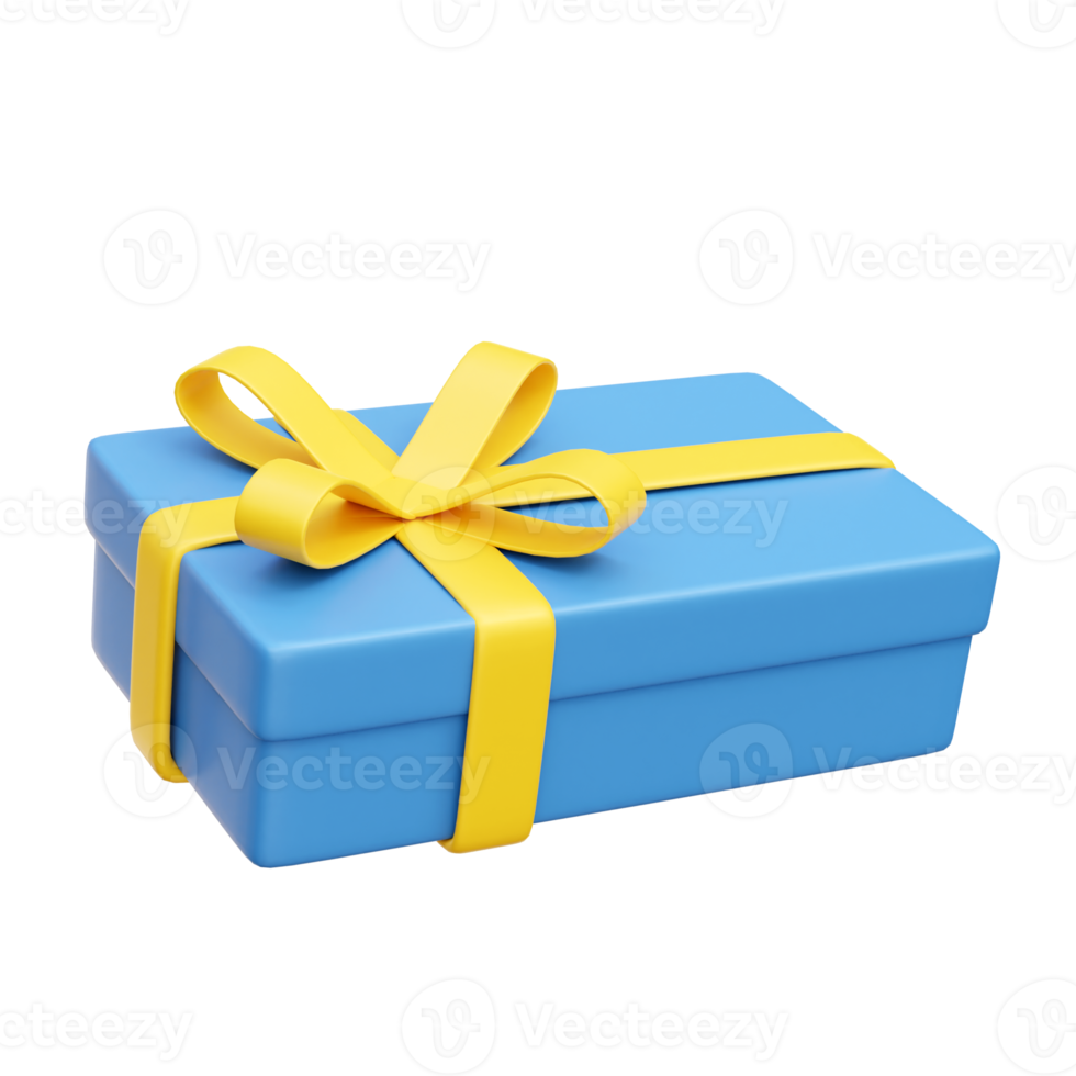 Gift box 3d icon render illustration png