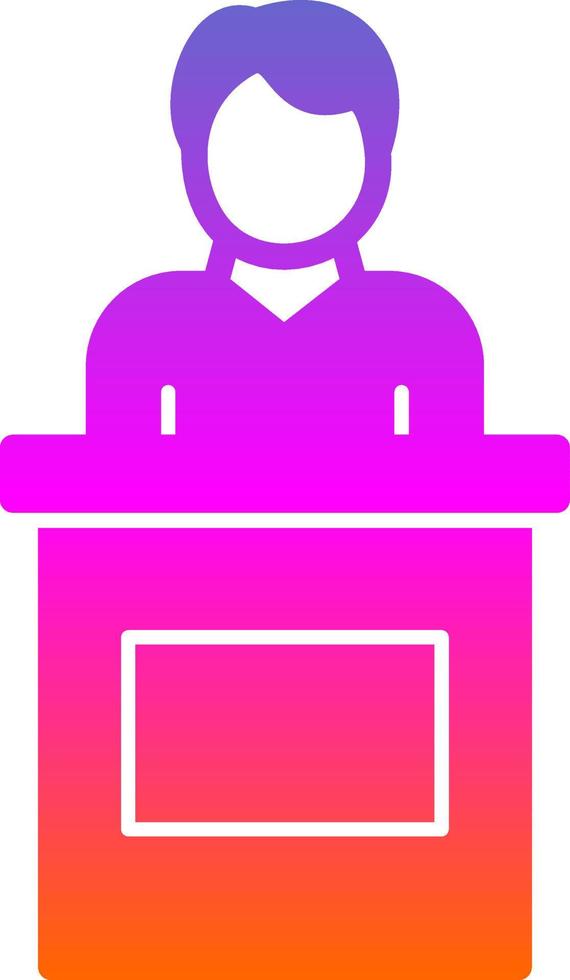 Candidate Male Vector Icon Design