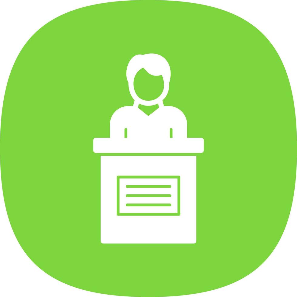 Candidate Male Vector Icon Design