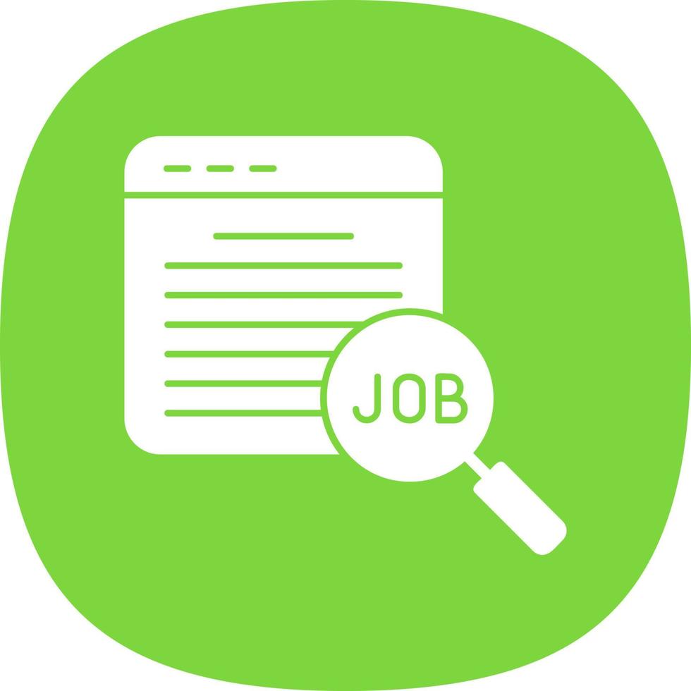 Job Vector Icon Design
