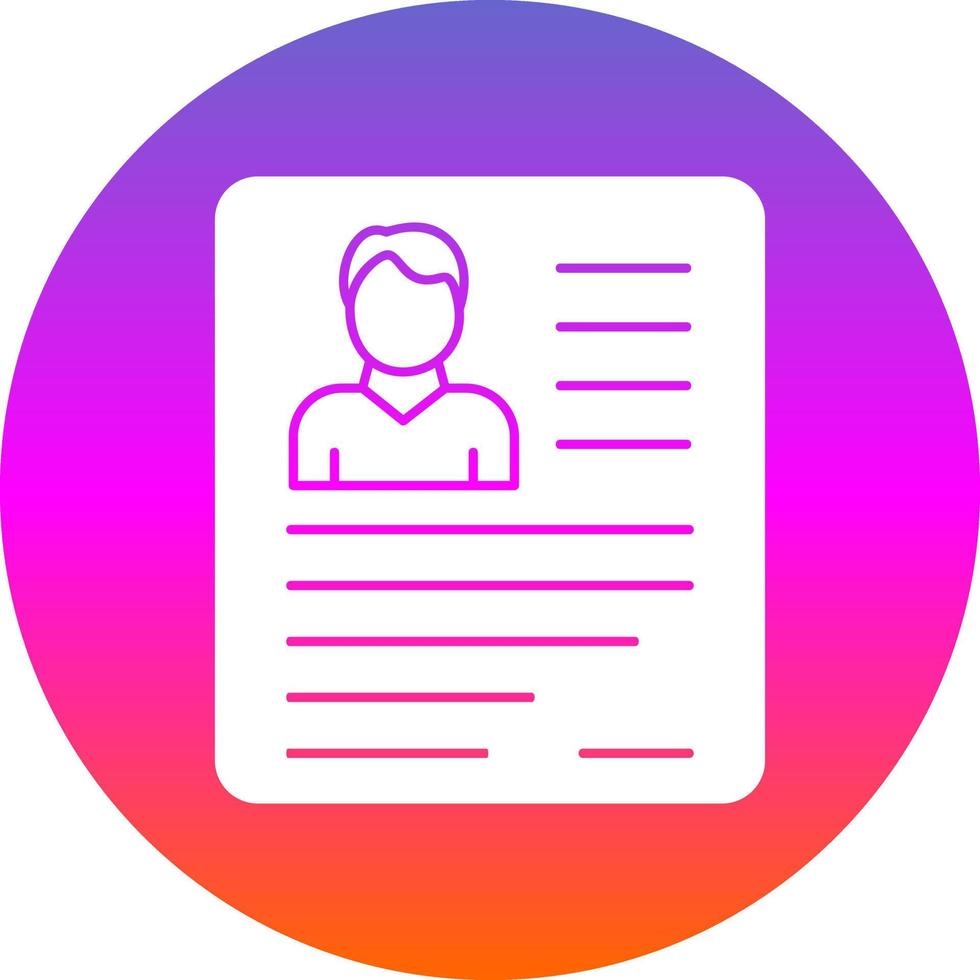 Bad Resume CV Vector Icon Design