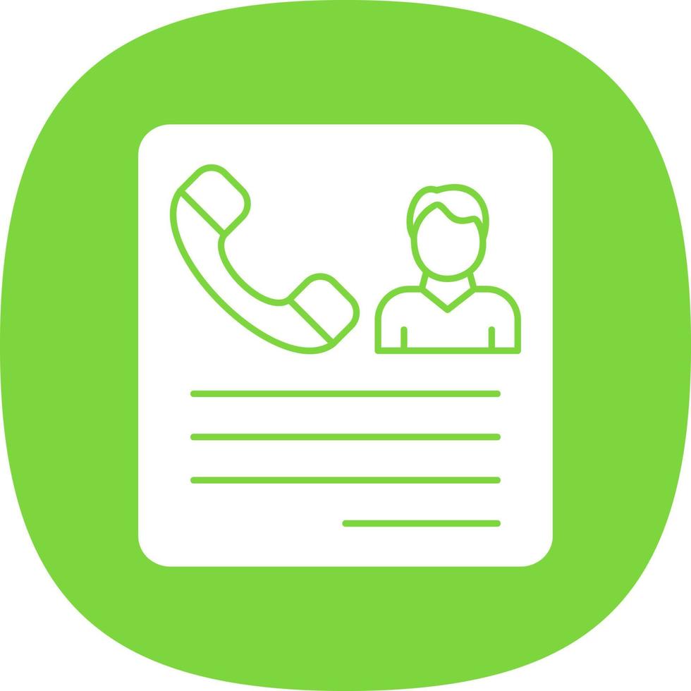Contacting Candidates Vector Icon Design